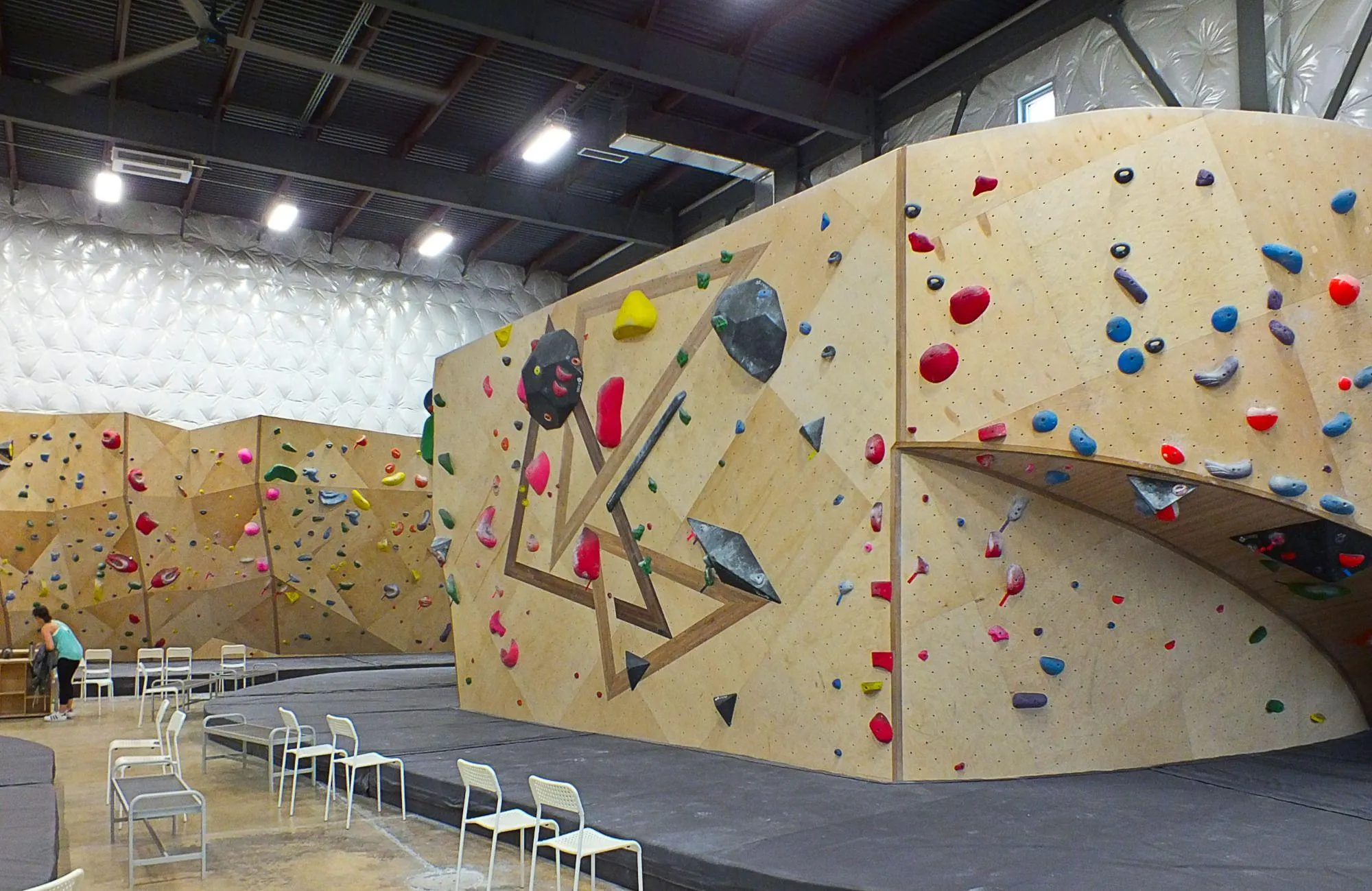 Climbing walls at Armadillo Boulders, San Antonio, TX
