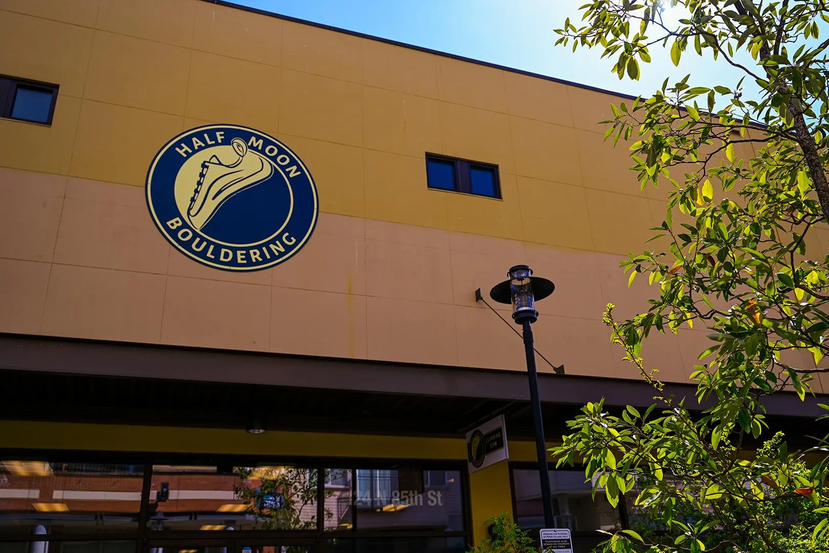 Climbing walls at Half Moon Bouldering, Seattle, WA