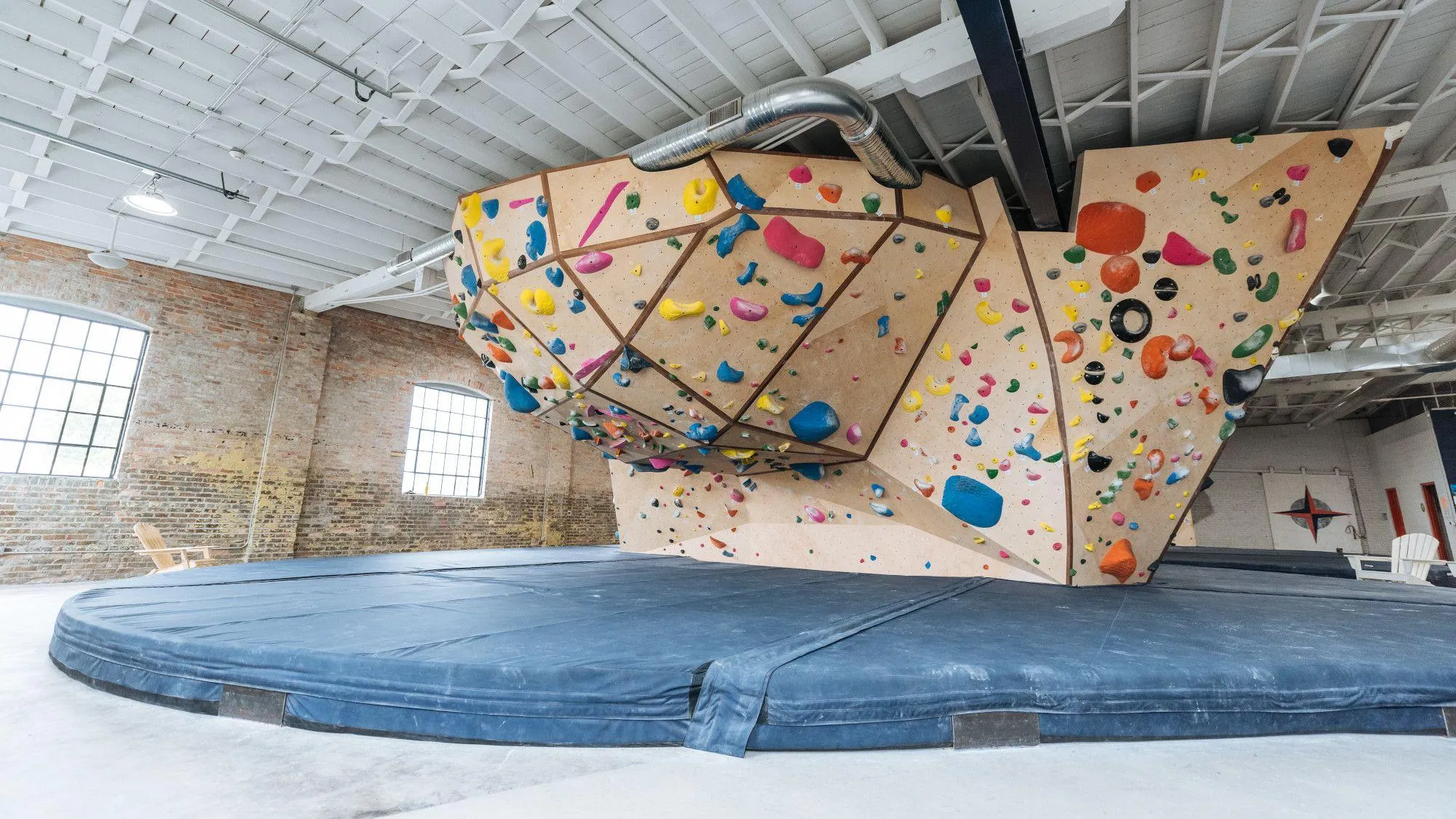 Climbing walls at Latitude Climbing Norfolk, Norfolk, VA
