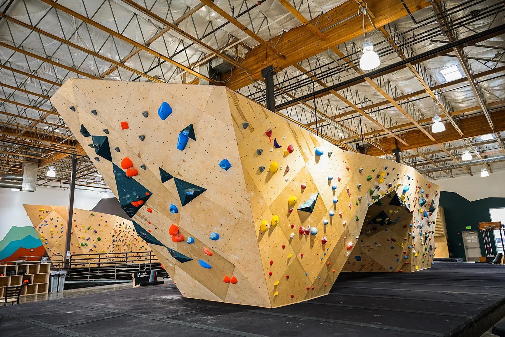 Climbing walls at Rock Haven, Gresham, OR