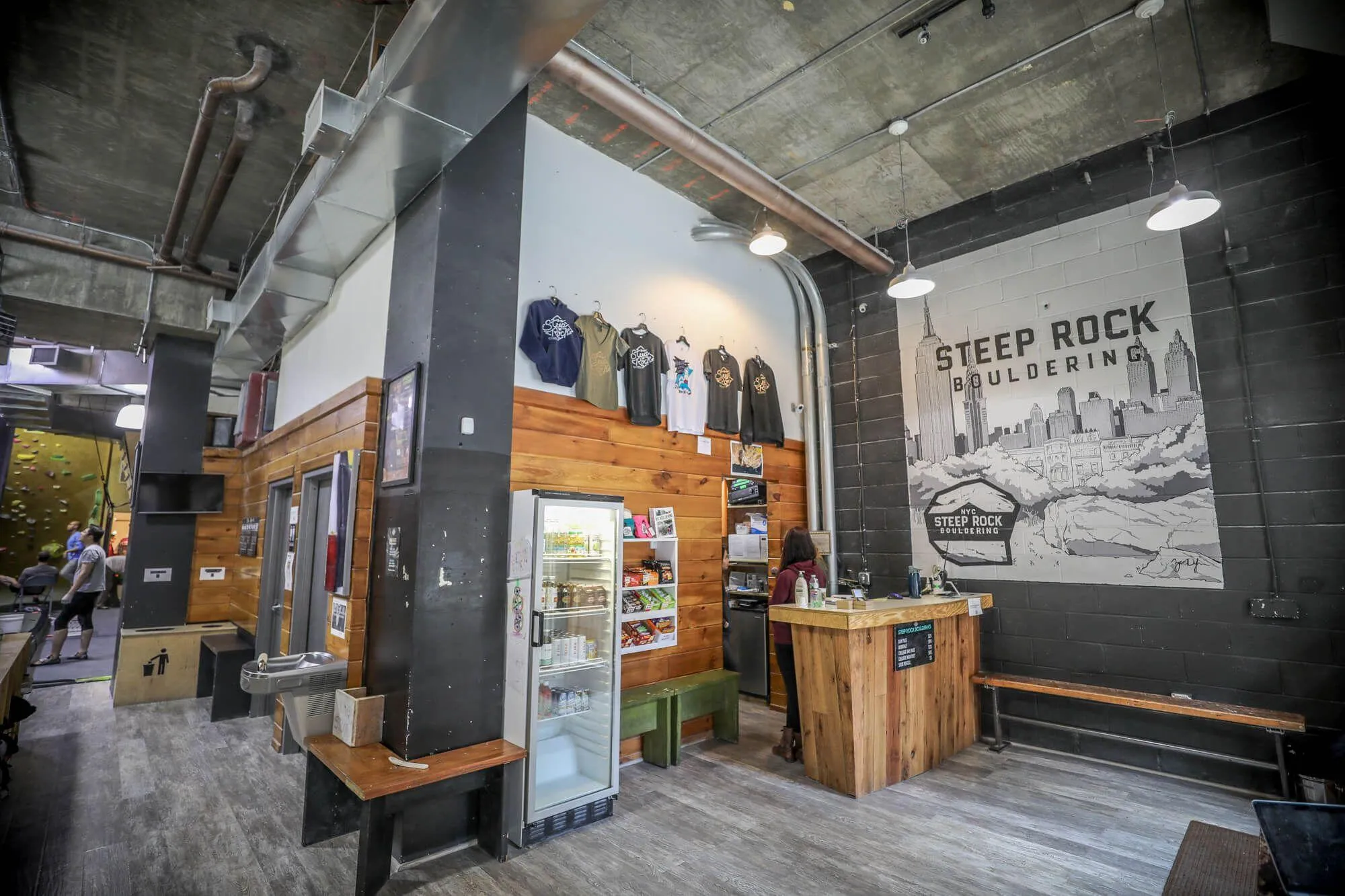 Climbing walls at Steep Rock East, Manhattan, NY