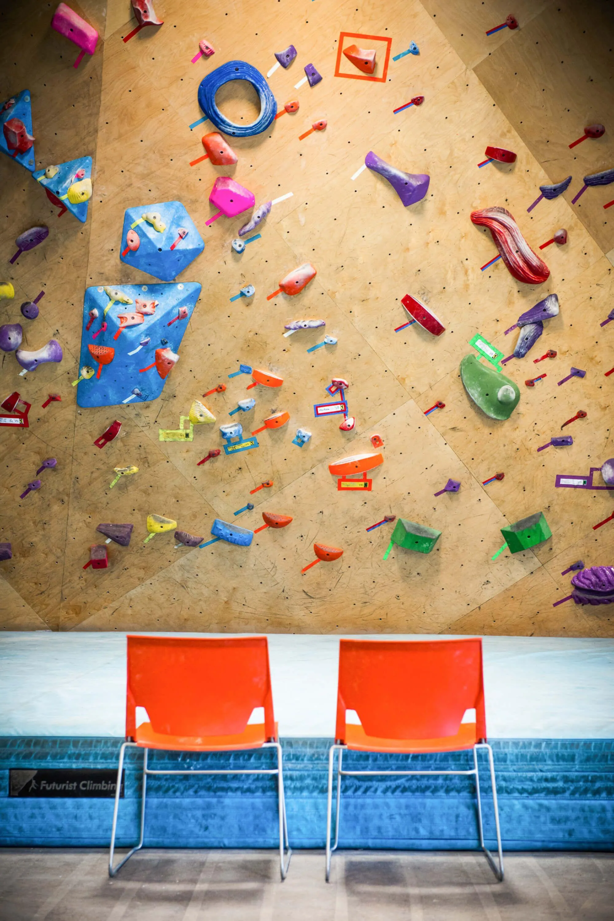 It’s hard to believe but these ARC climbing walls were built a while ago, but you would never know it by looking at them. The hardwood birch surface panels age extremely well and can come with optional coatings that allow them to be buffed by your route-setters easily during every re-set, even without losing texture for climbers to smear on during a tough move.