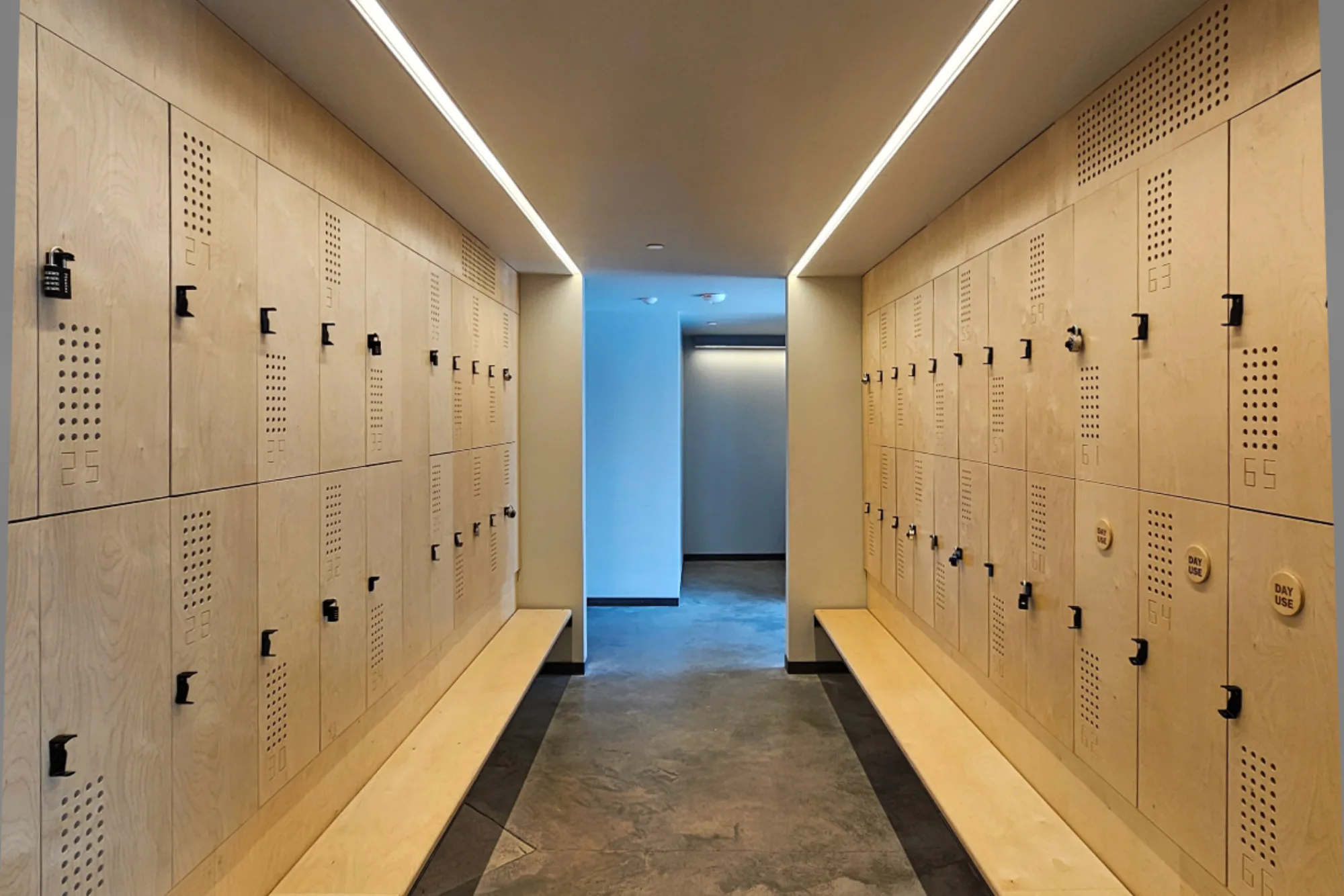 Custom lockers installation